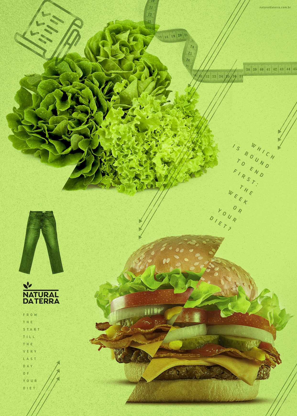 Natural da Terra Print Ad - Diet - Lettuce