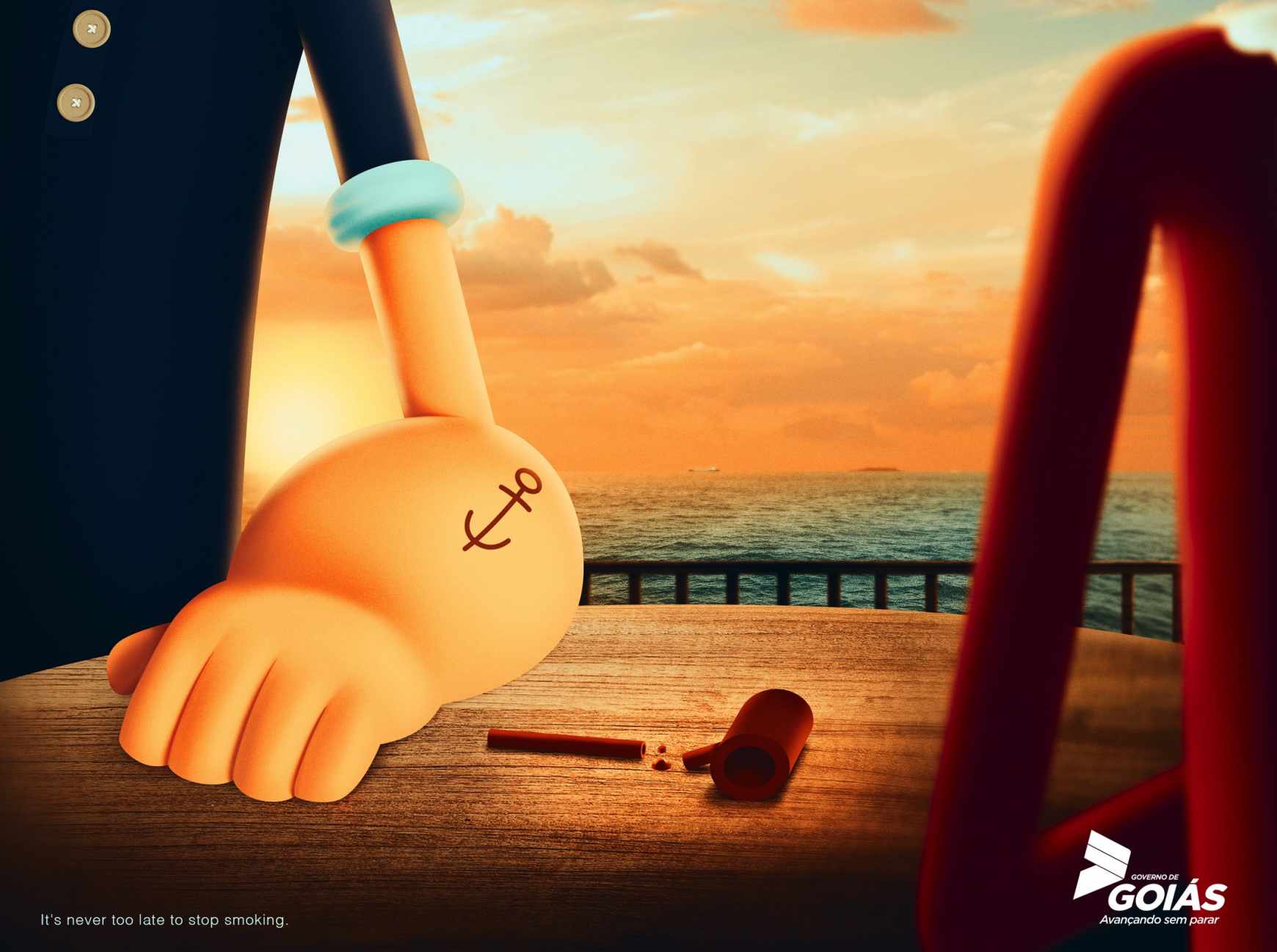 Governo de Goiás Print Ad - Stop Smoking