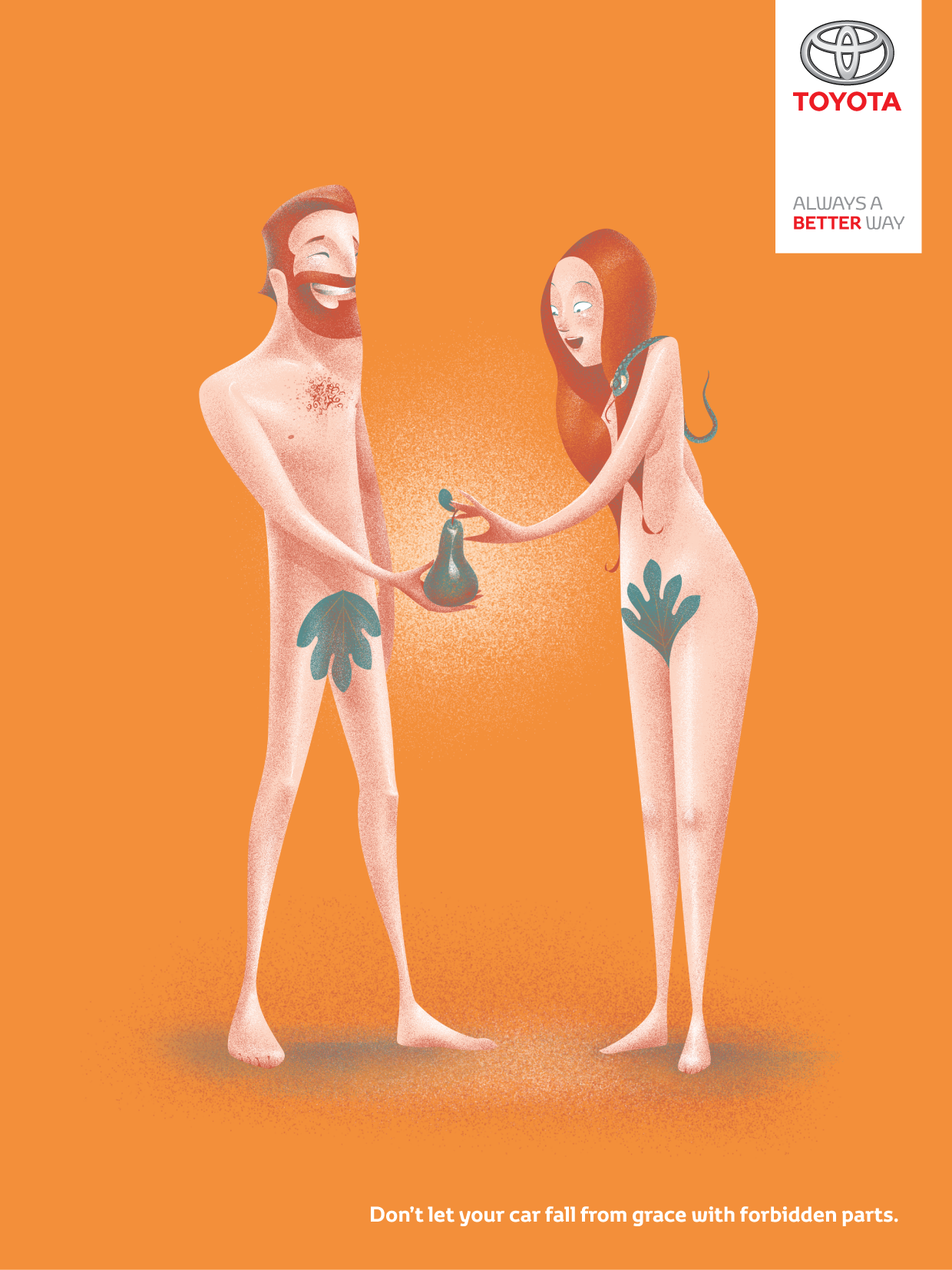 Toyota Print Ad - Adam &amp; Eve 