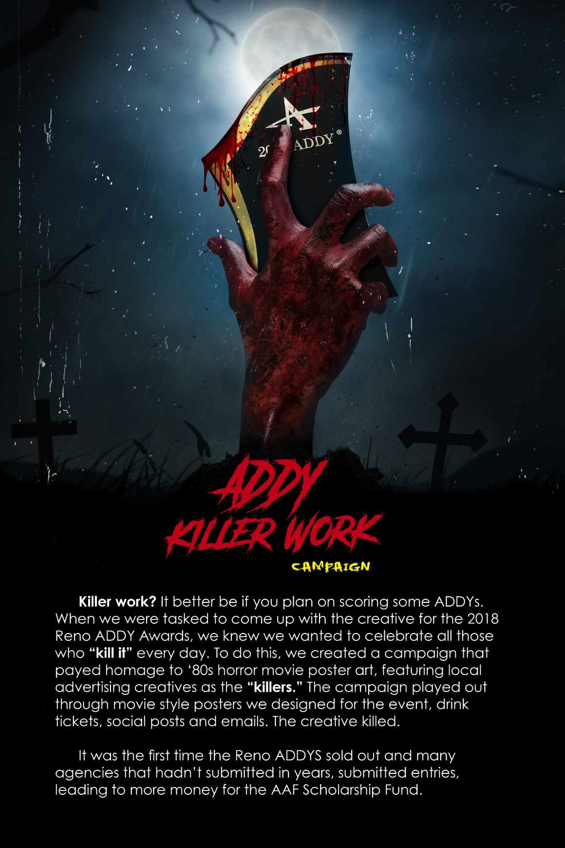 AAF ADDY Awards Integrated Ad - Killer