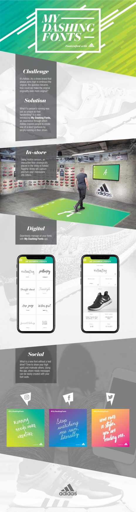 Adidas Integrated Ad - My Dashing Fonts