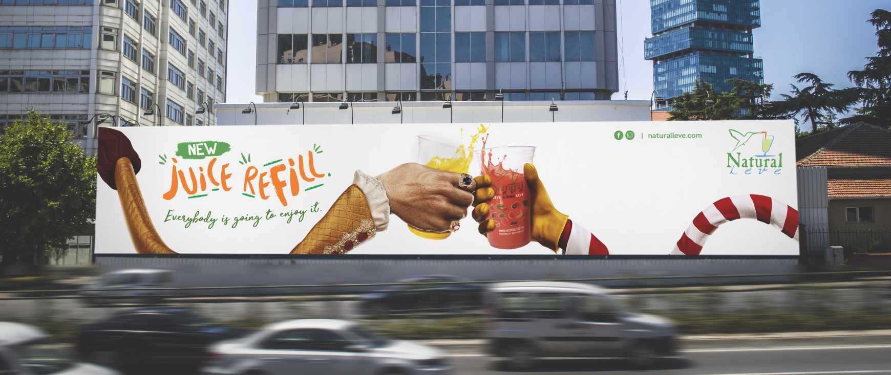 Natural Leve Outdoor Ad - New Juice Refill