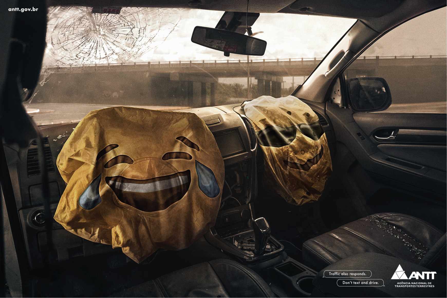 Agência Nacional de Transportes Terrestres Print Ad - Emojis, 2