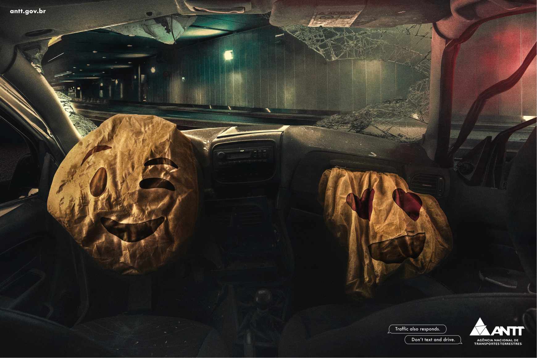 Agência Nacional de Transportes Terrestres Print Ad - Emojis, 3