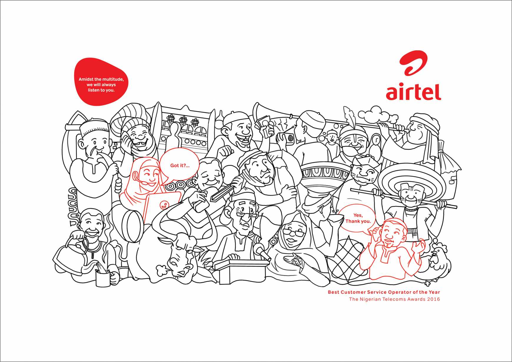 Airtel Print Ad - Northerners 
