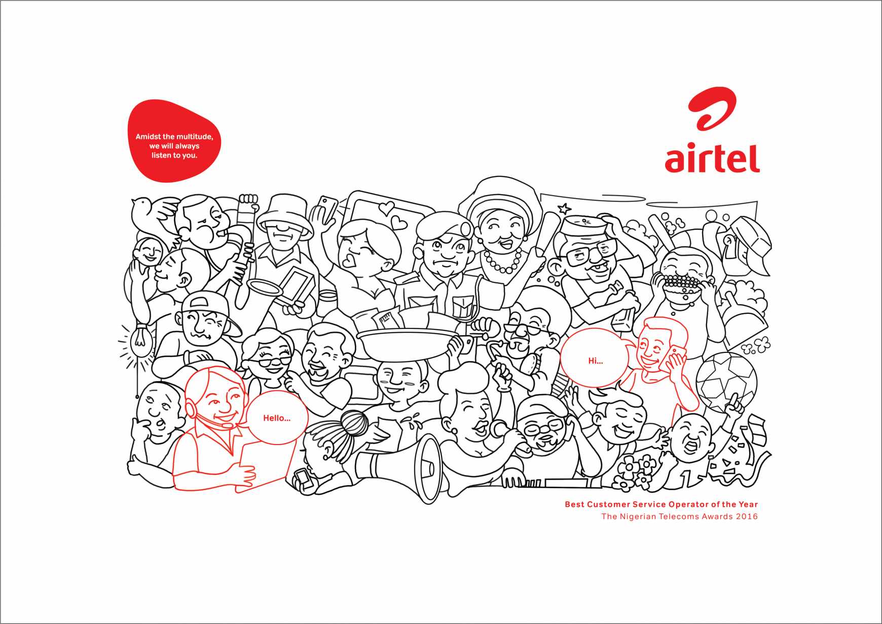 Airtel Print Ad - Westerners 