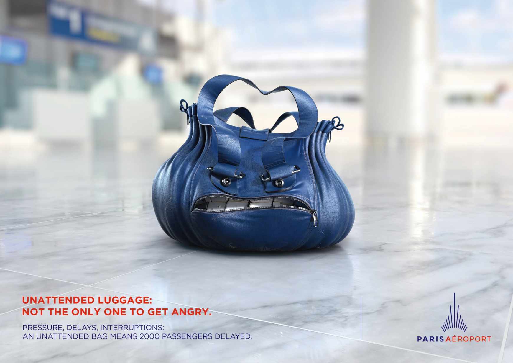 Paris Aéroport Outdoor Ad - Angry Bags, 1