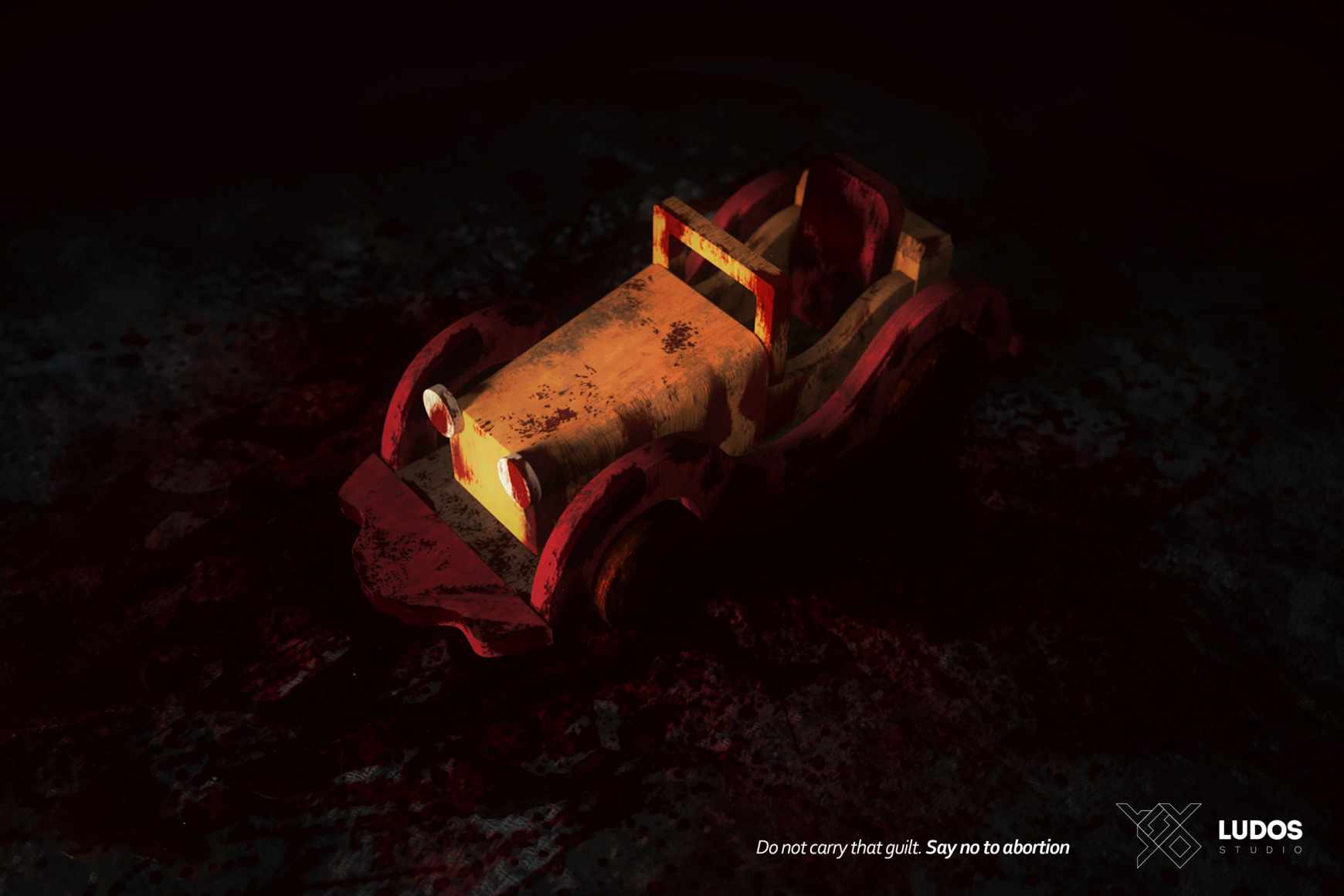 Ludos Studio Print Ad - No To Abortion, 1