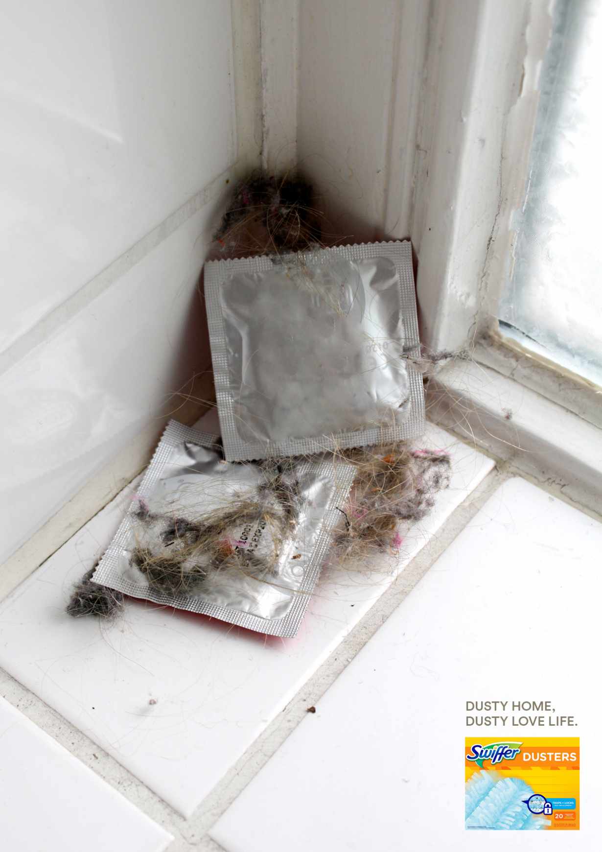 Swiffer Print Ad - Dusty Home, Dusty Love Life