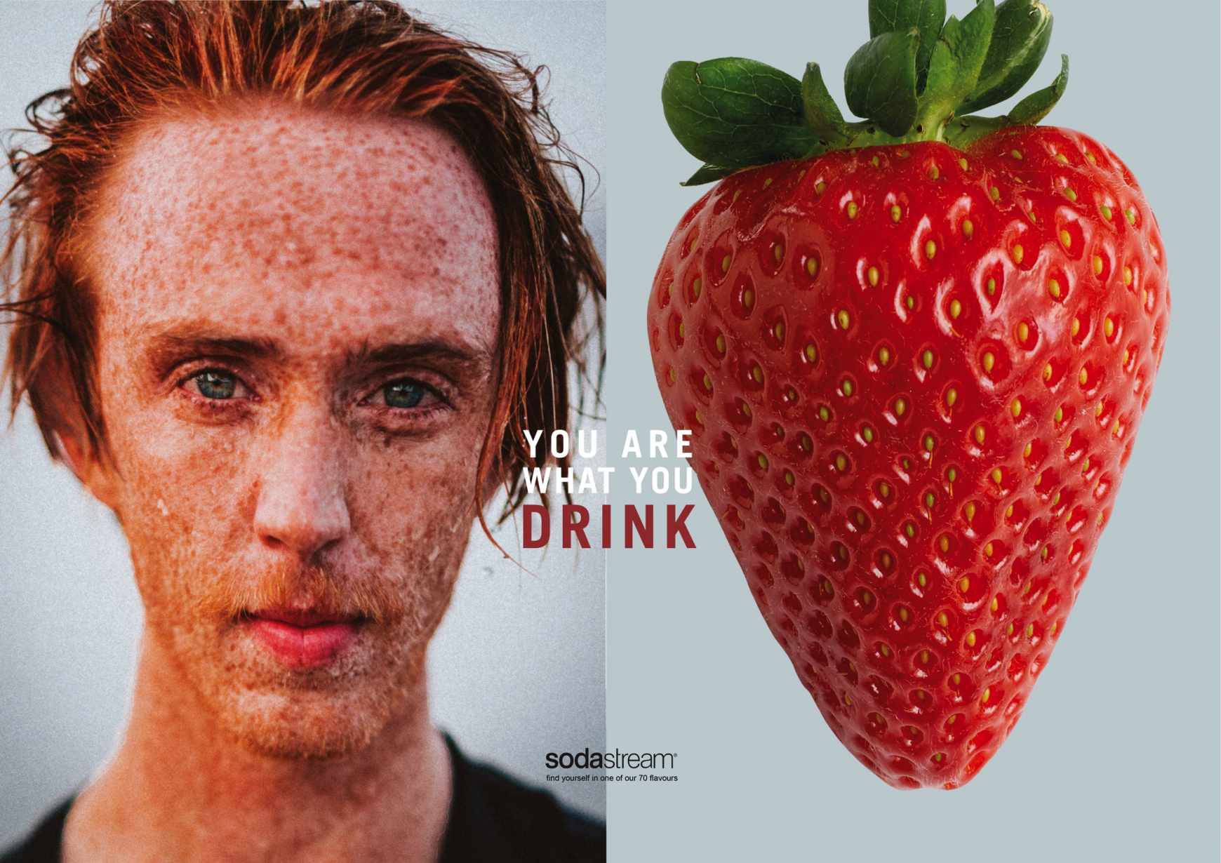 SodaStream Print Ad - You Are What You Drink - Strawberry