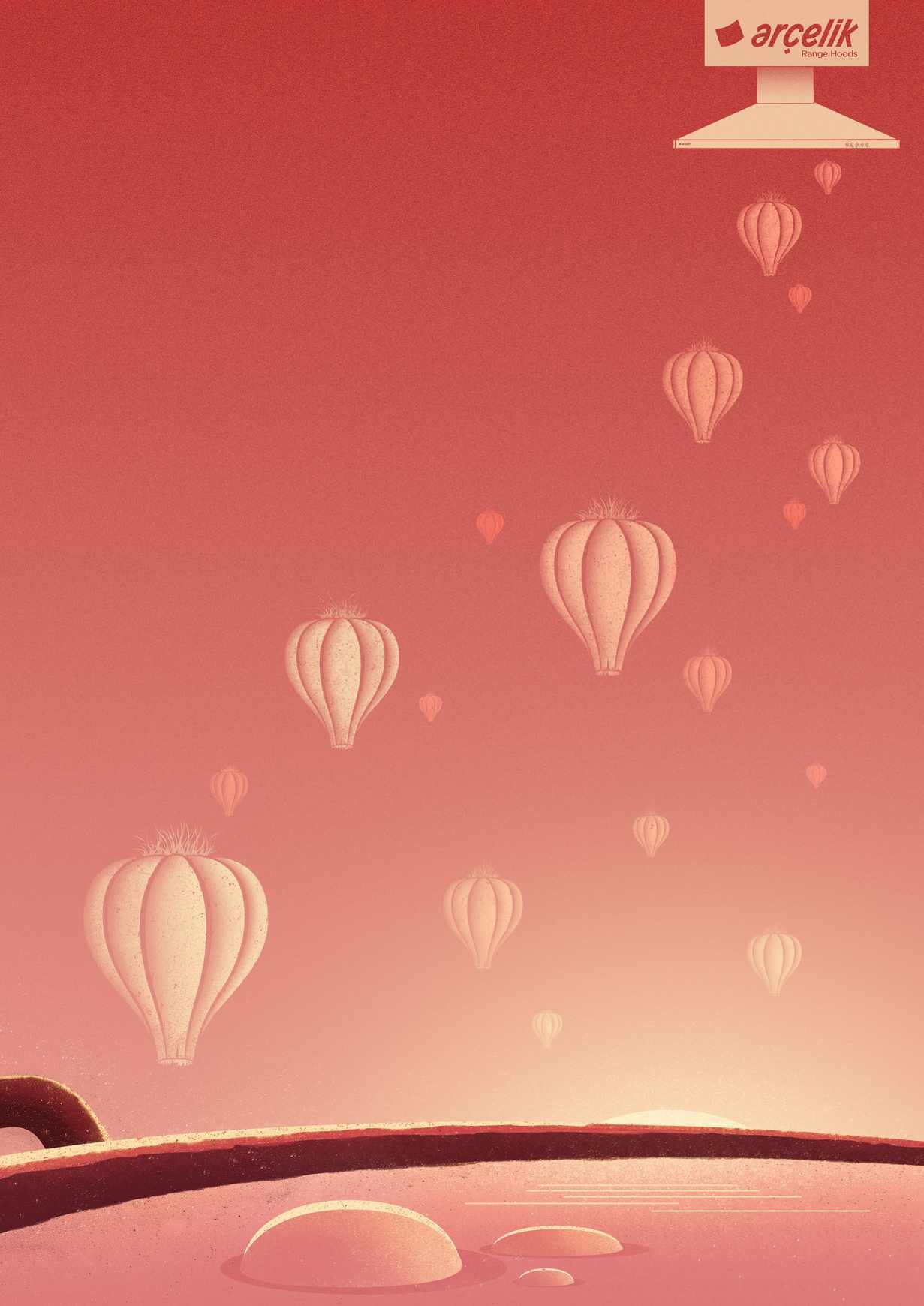 Arçelik Print Ad - Arcelik Range Hoods - Garlic 