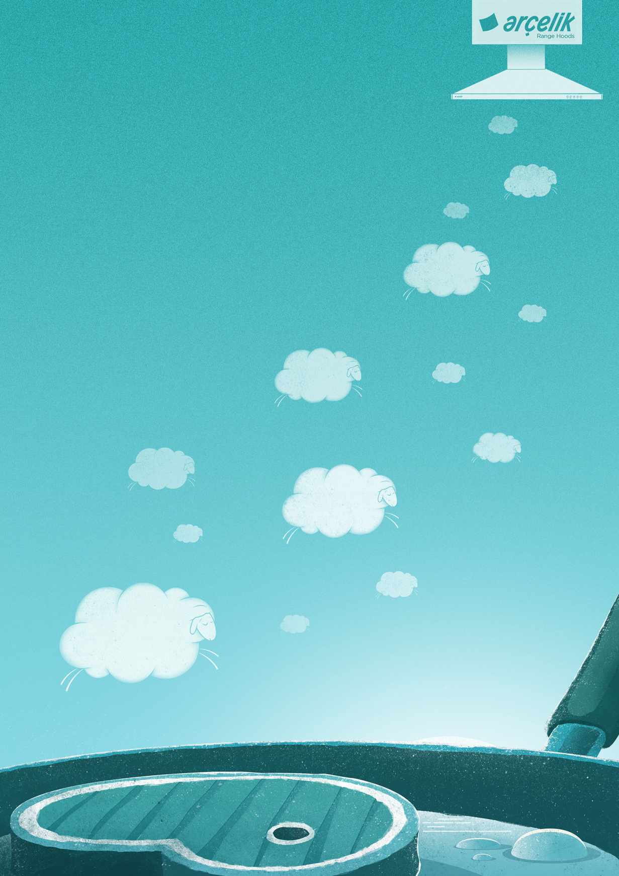 Arçelik Print Ad - Arcelik Range Hoods - Lamb 