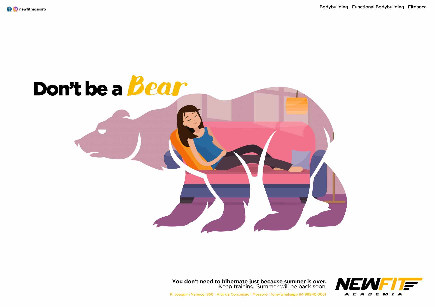 Newfit Academia Print Ad - Don´t be a Bear, 2