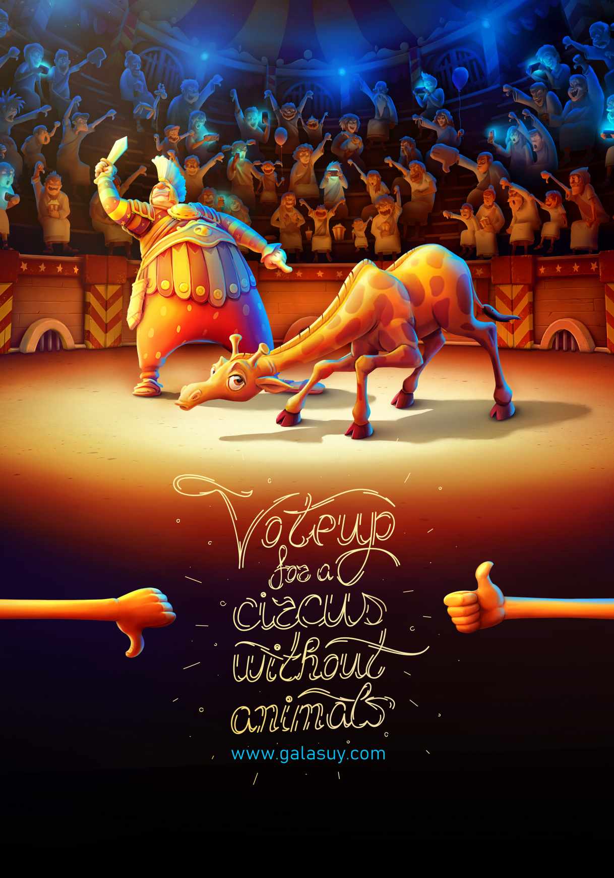 This is our Kyiv Print Ad - Giraffe