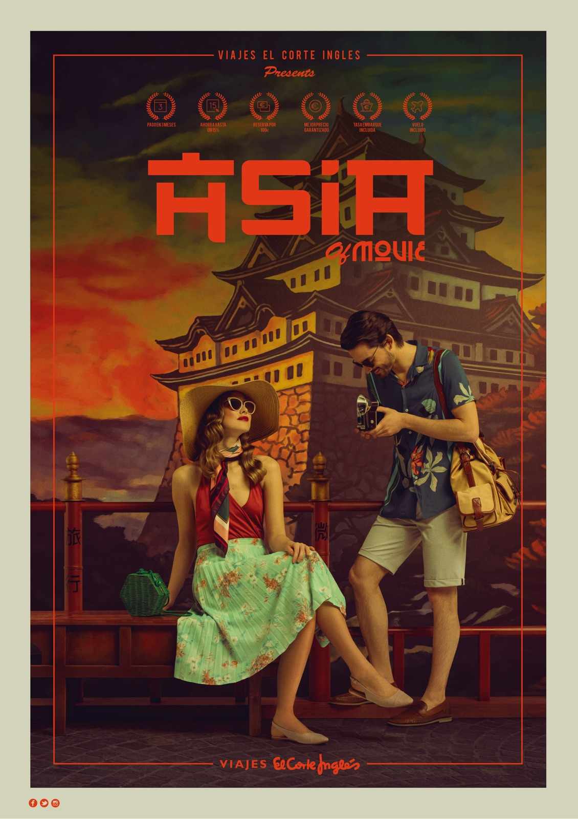 Viajes el Corte Ingles Print Ad - Asia of Movie
