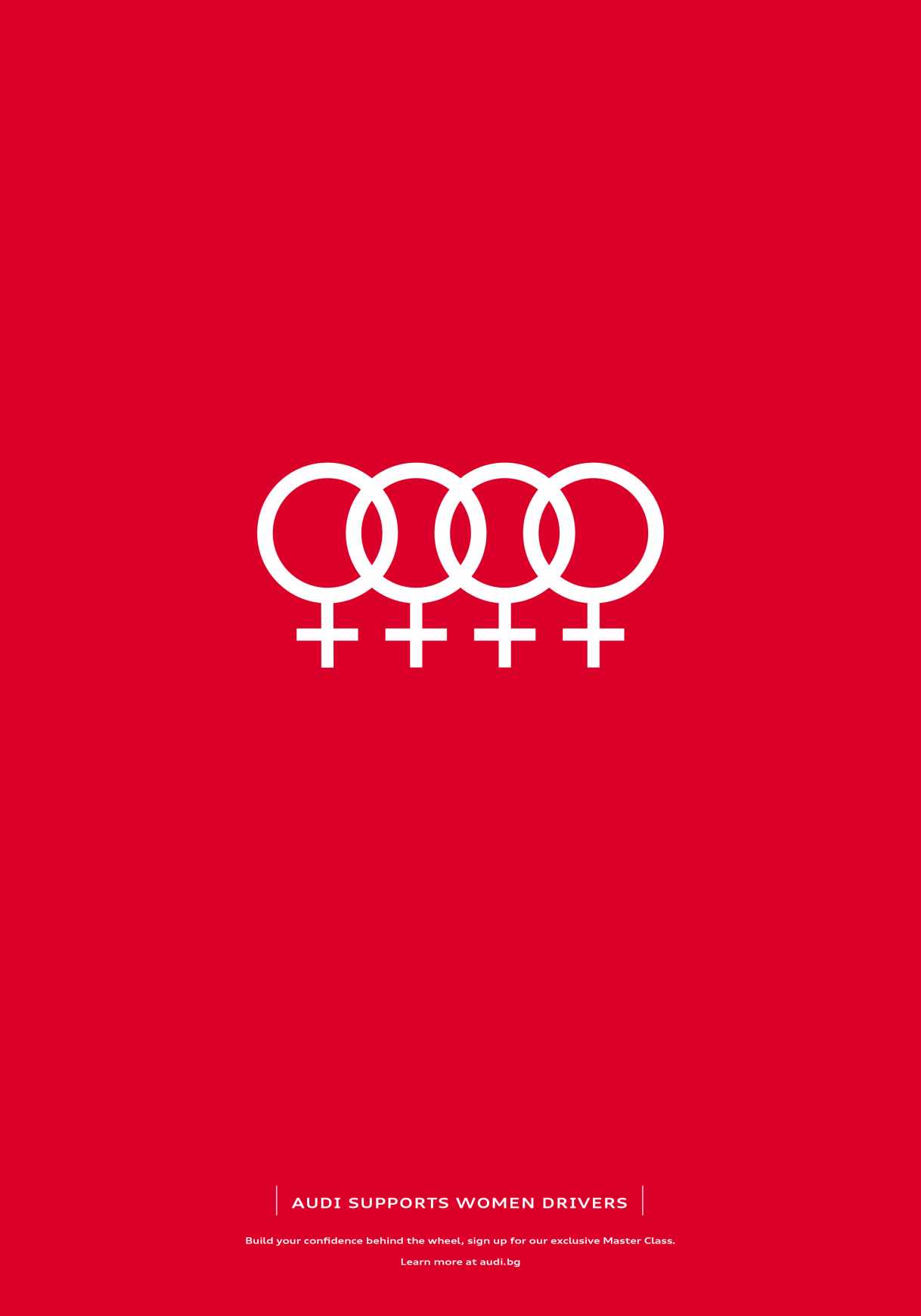 Audi Print Ad - Supporting Women Drivers