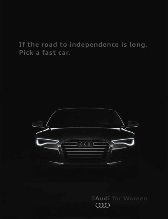 Audi Print Ad - `SAudi for Women
