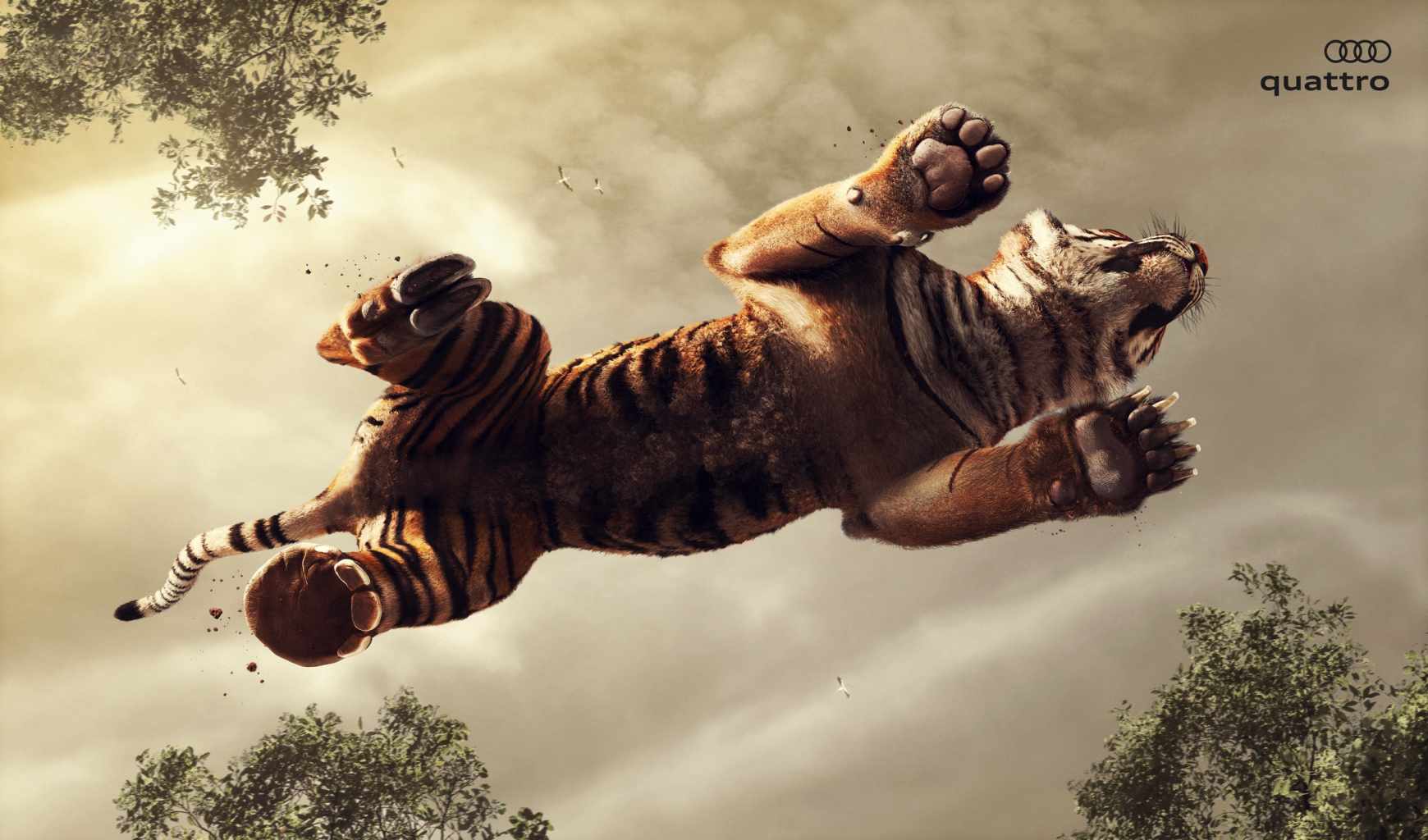 Audi Print Ad - Audi Quattro - Tiger 