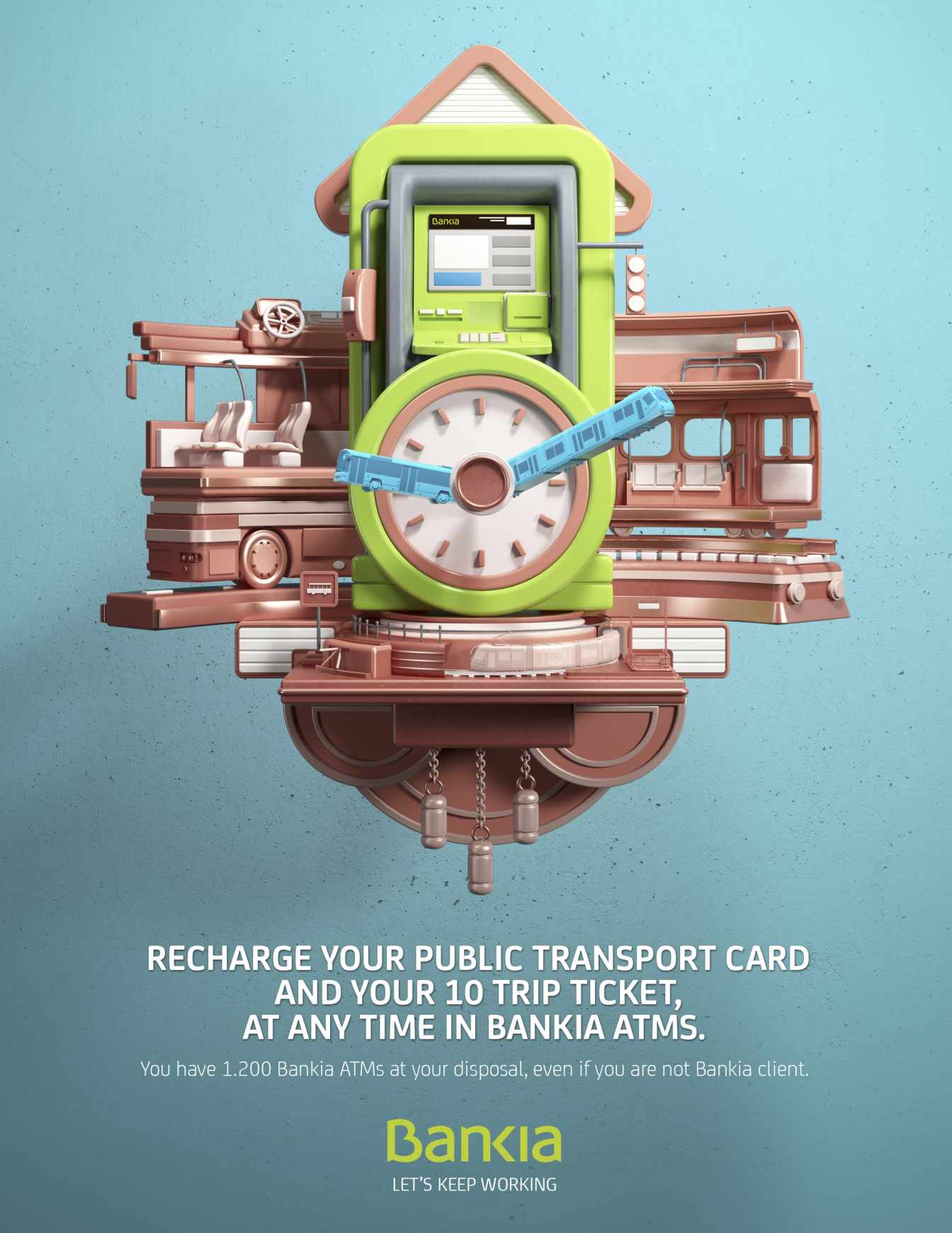 Bankia Print Ad - Clock
