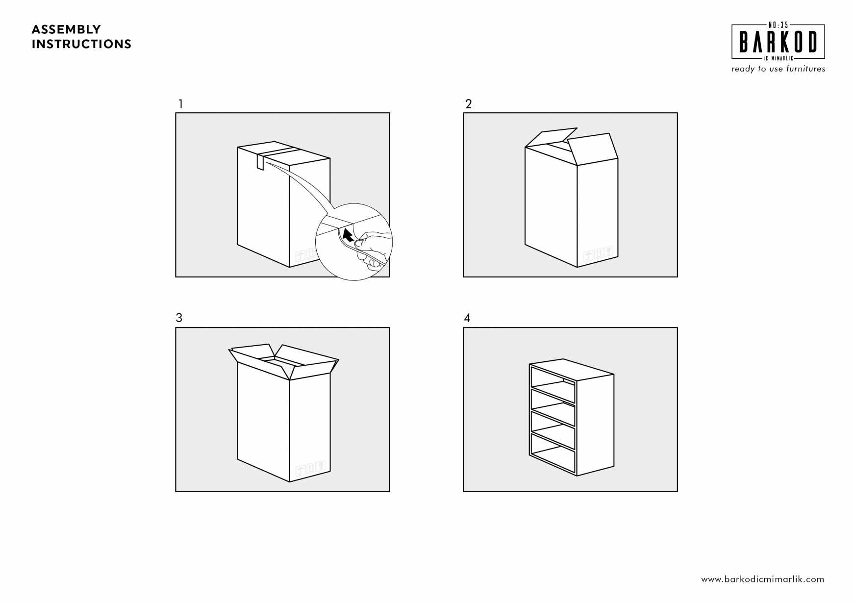 Barkod İç Mimarlık Print Ad - Assembly Instructions, 2