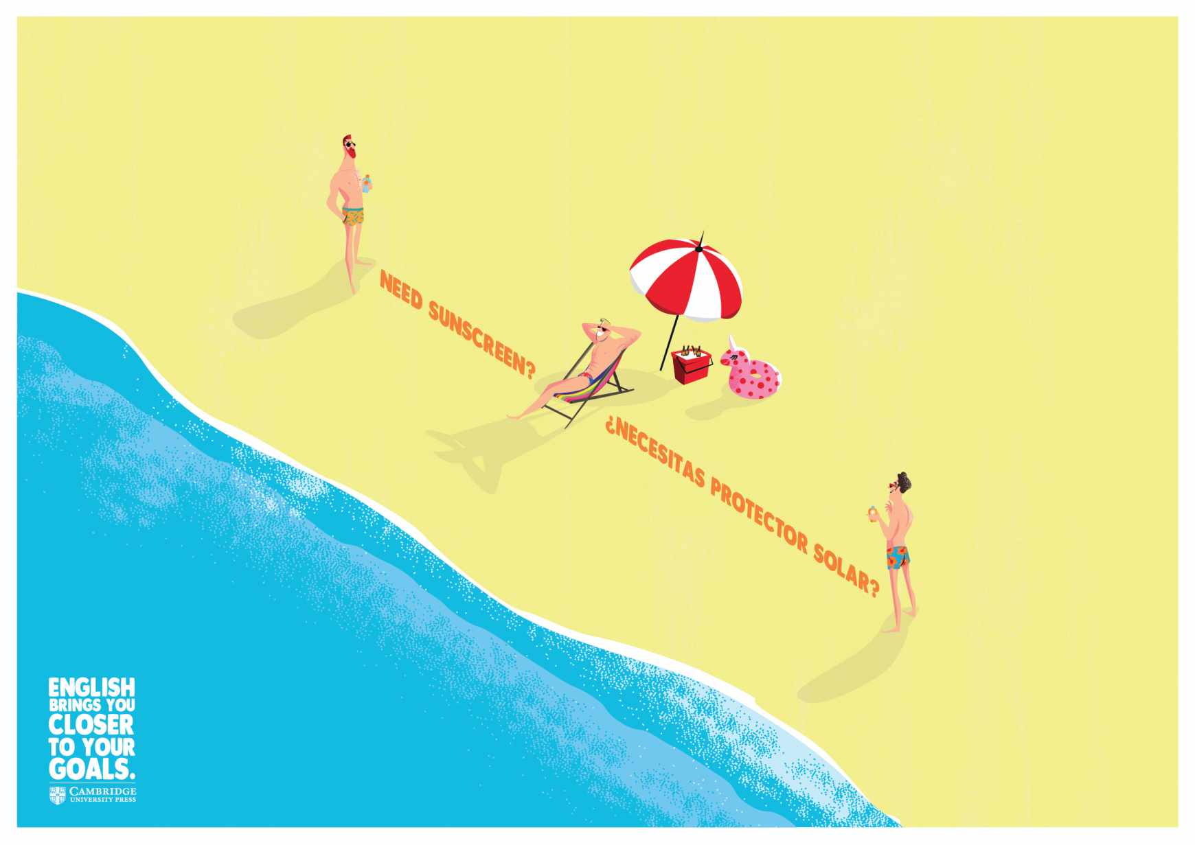 Cambridge University Press Print Ad - Beach