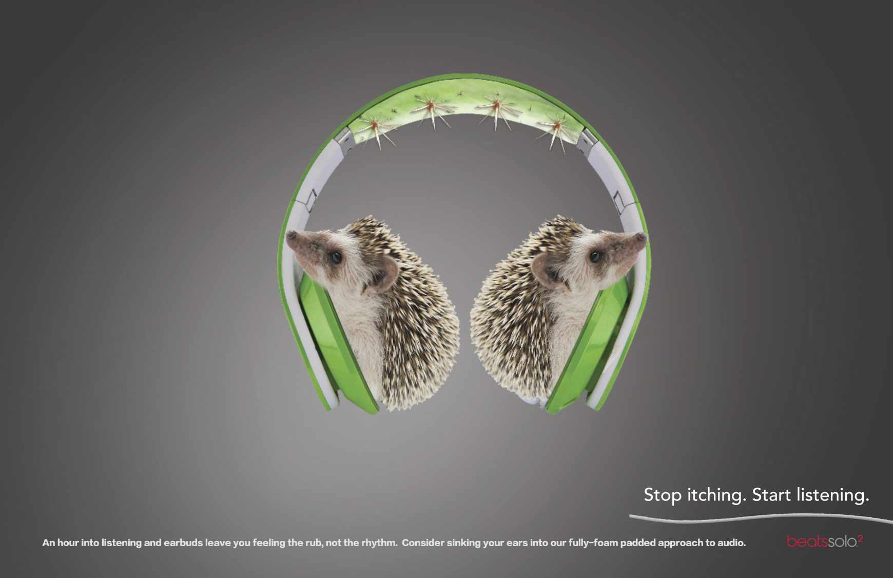 Beats by Dre Print Ad - Hedgehog 