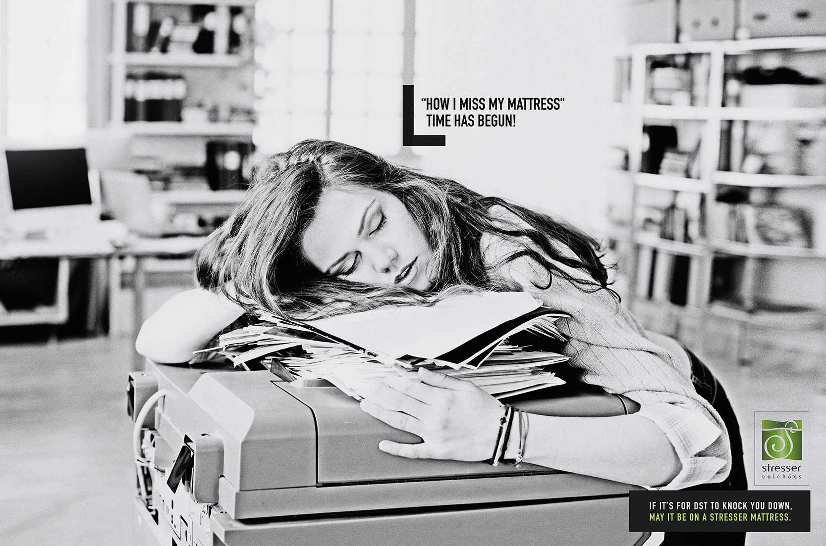 Stresser Colchões Print Ad - Begun