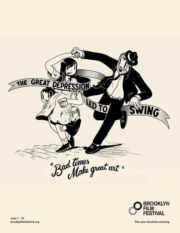 Brooklyn Film Festival Print Ad - Swing