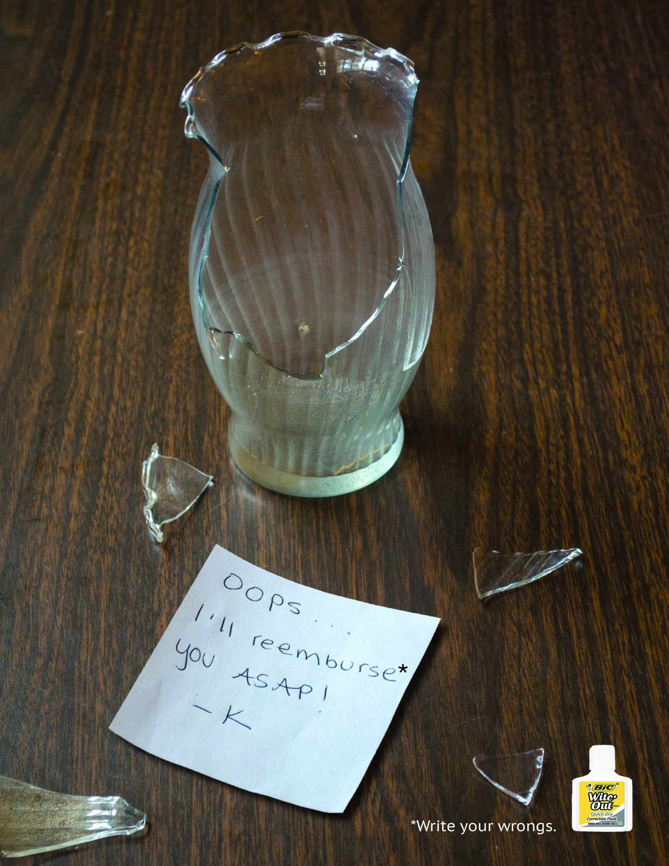 BIC Print Ad - Write Your Wrongs, 1 