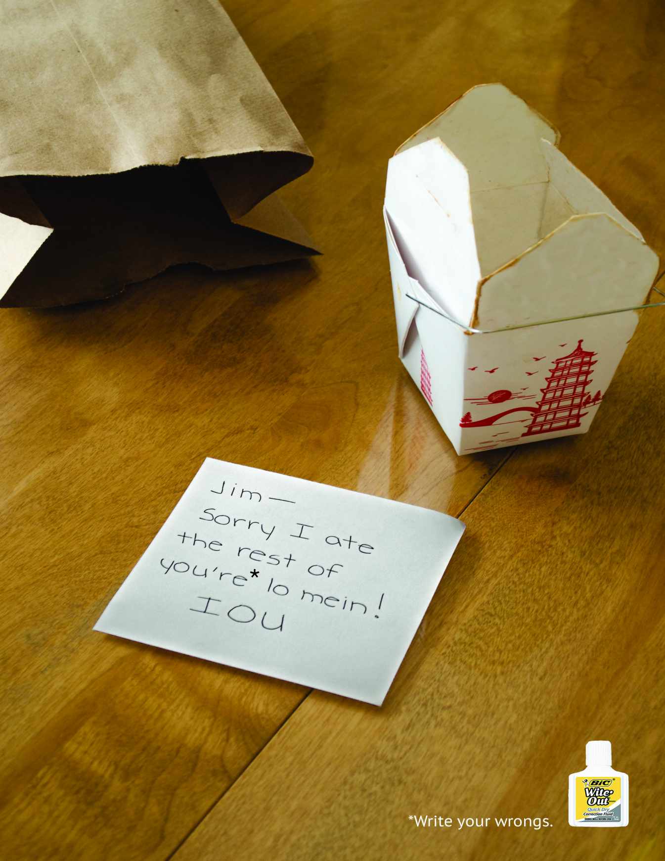 BIC Print Ad - Write Your Wrongs, 2 