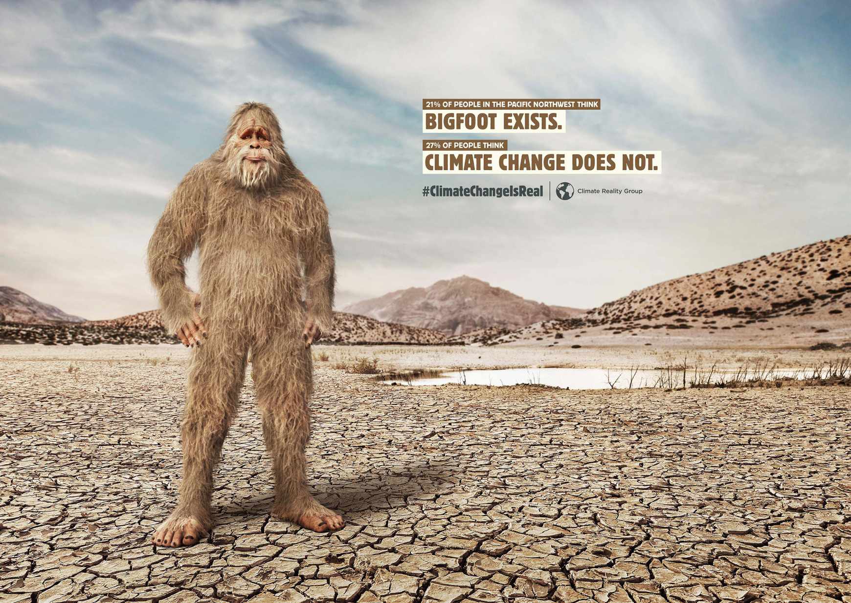 Climate Reality Group Print Ad - Bigfoot