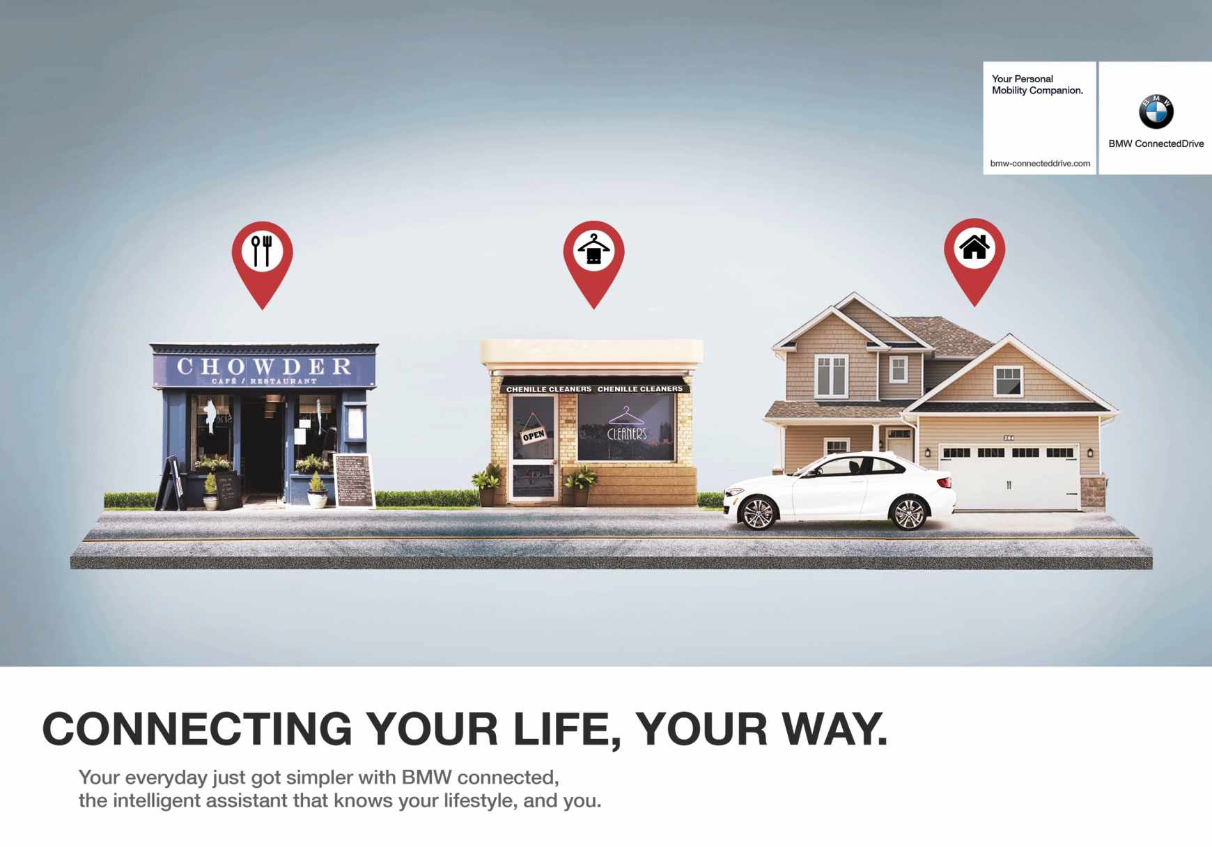BMW Print Ad - Connected Drive, 3