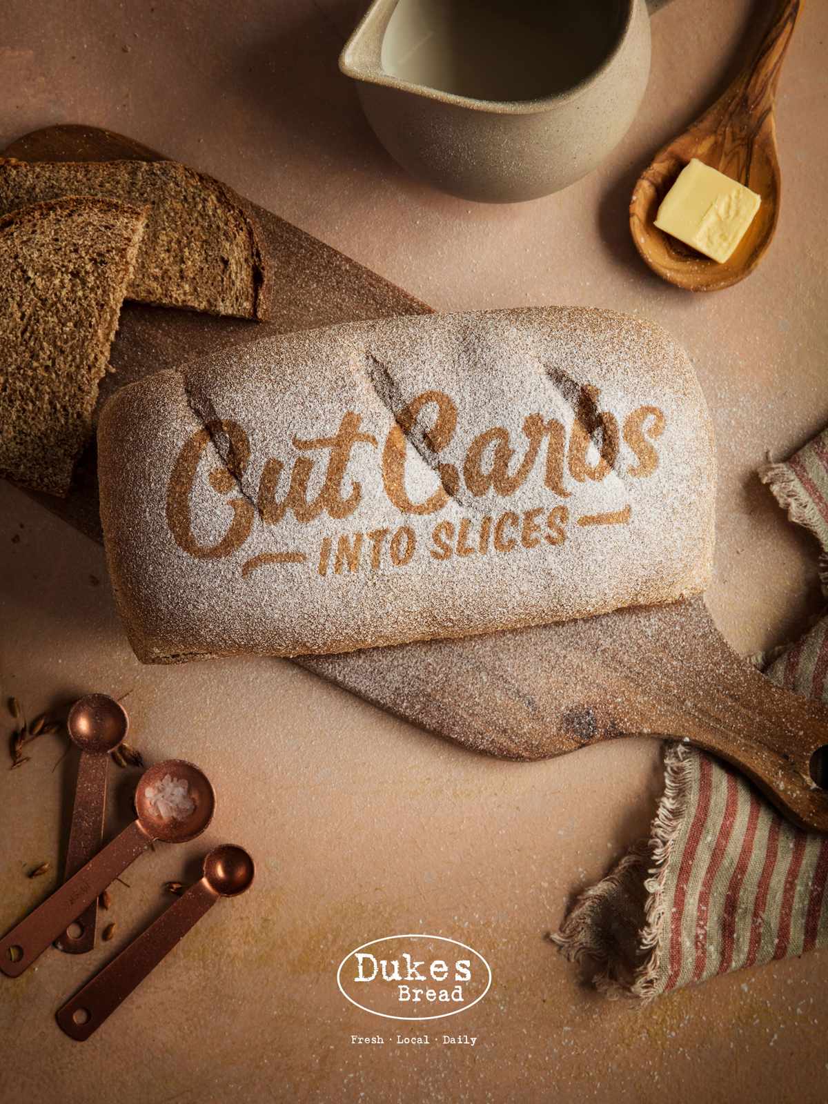 Dukes Bread Print Ad - Cut Carbs