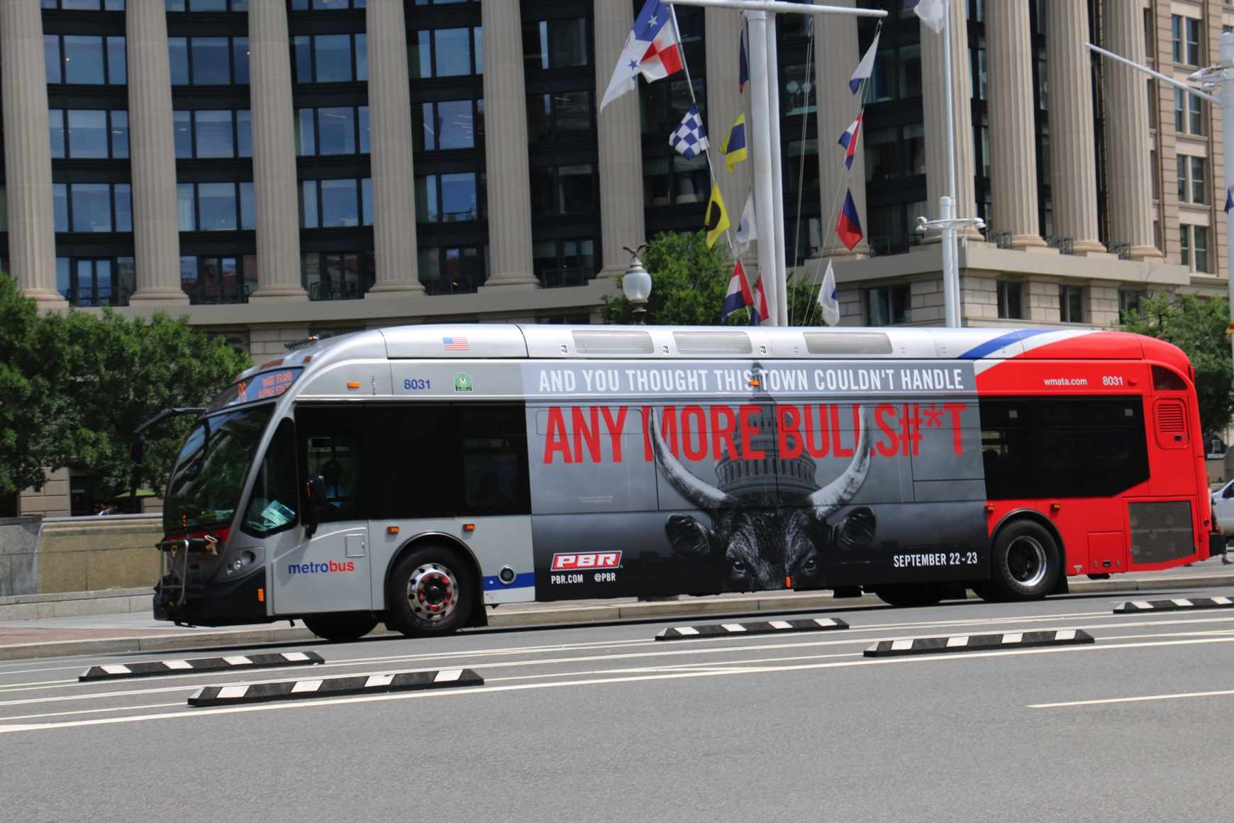 Professional Bull Riders Outdoor Ad - PBR Calls BS in DC