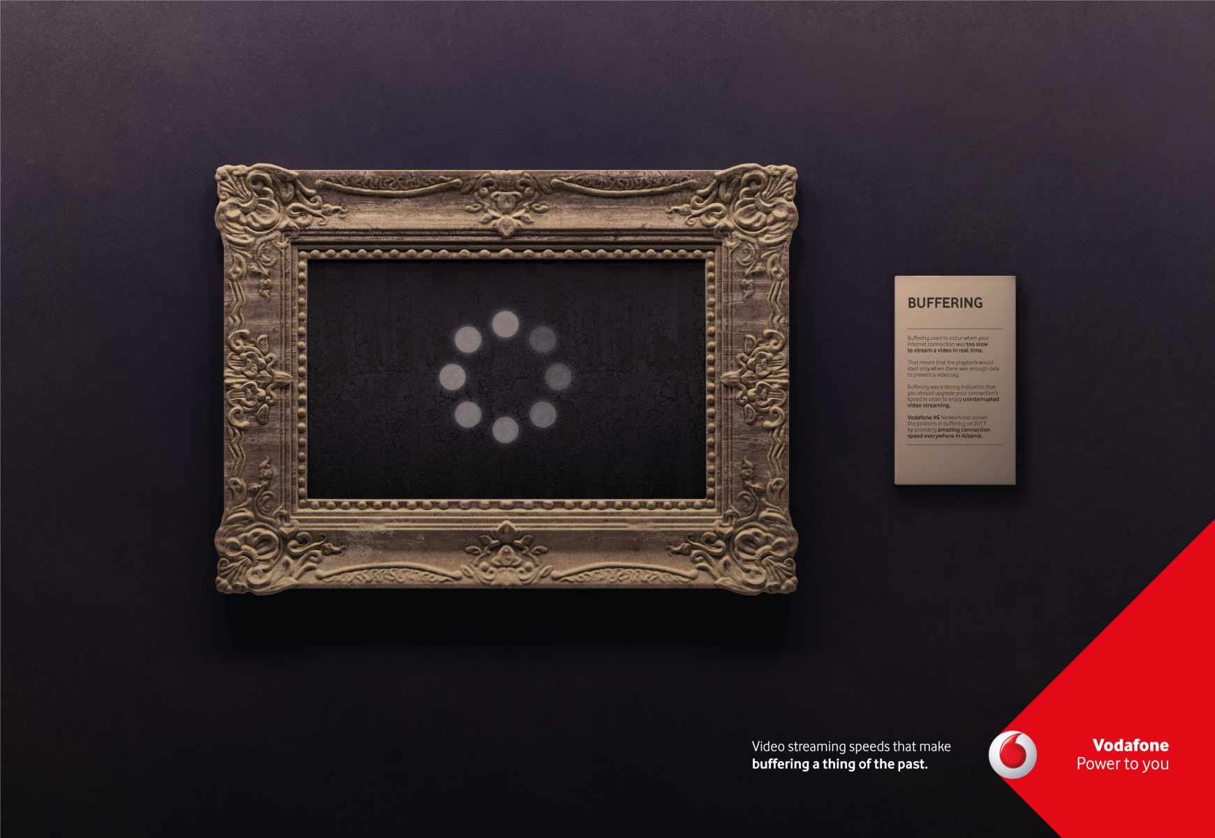 Vodafone Print Ad - Buffering, 1 