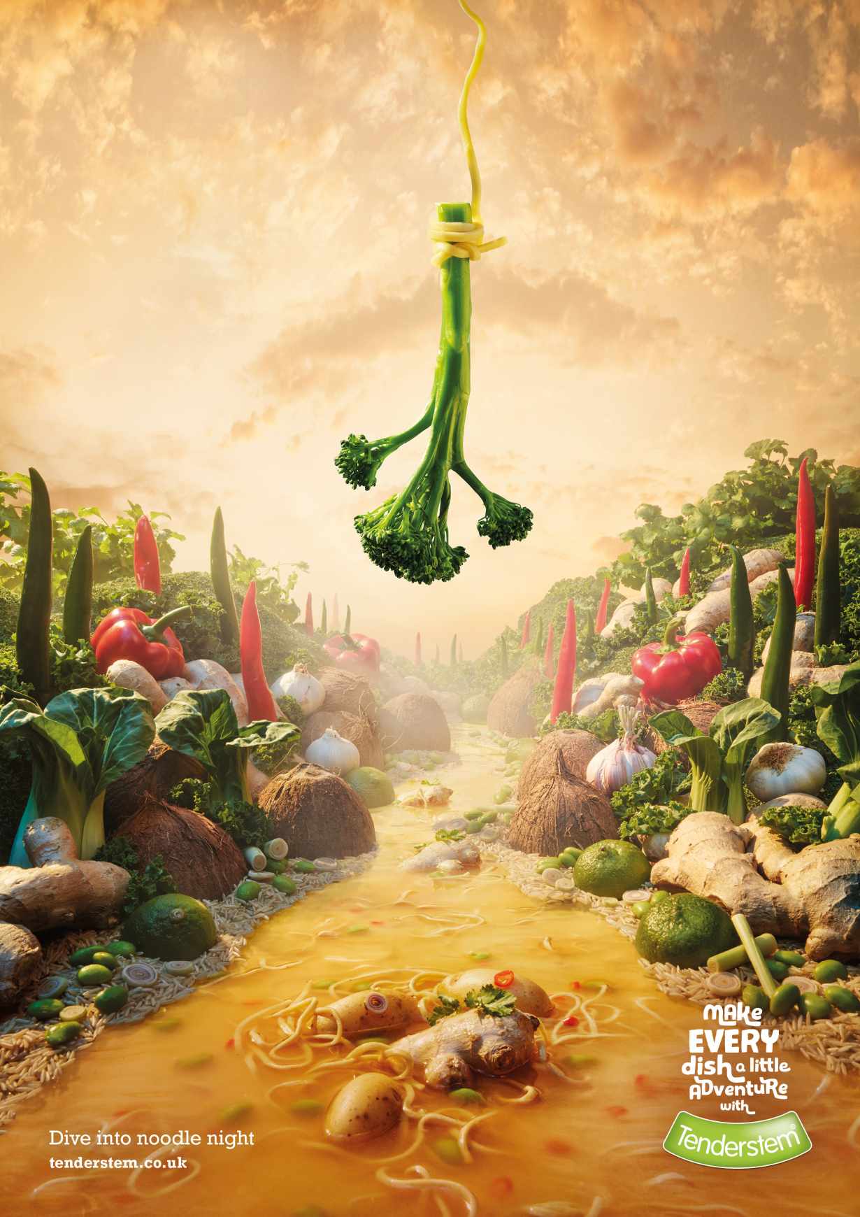 Tenderstem Print Ad - Bungee Jumping