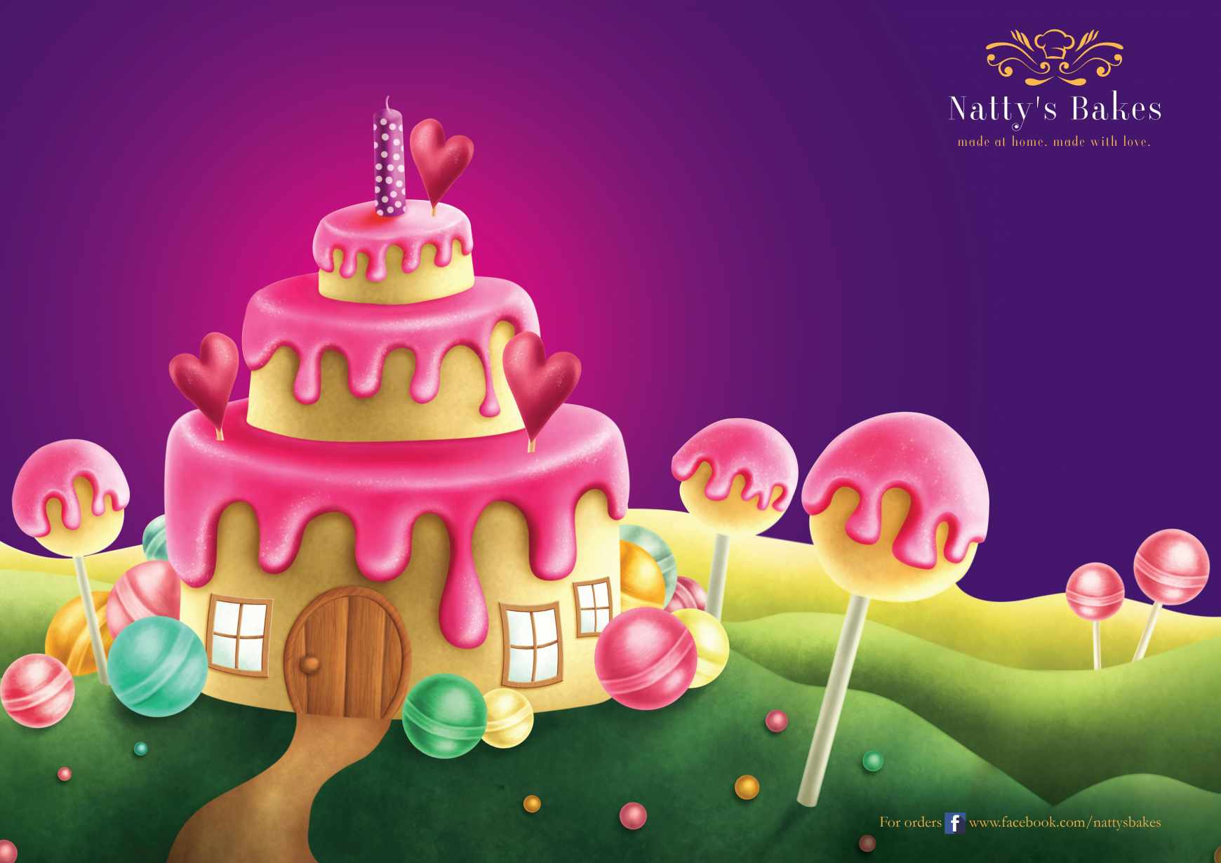 Natty's Bakes Print Ad - Cake Walk