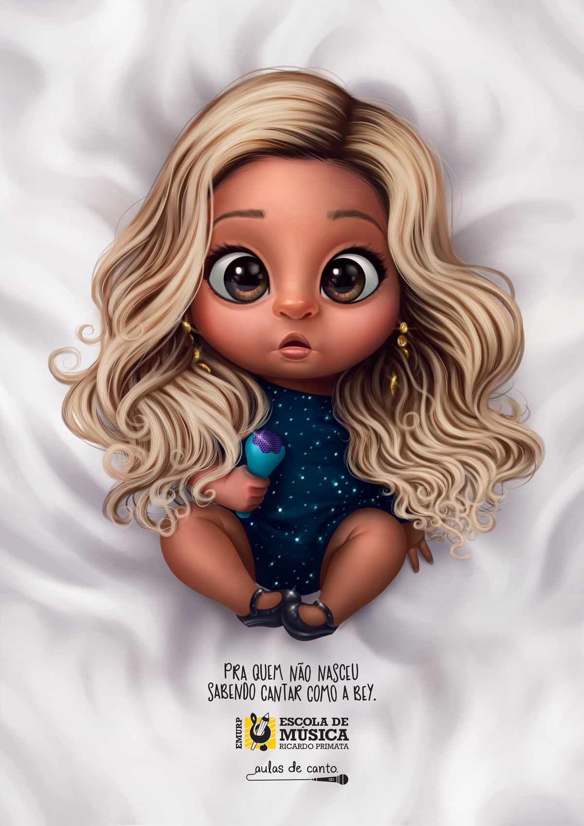 EMURP Music School Print Ad - Singing Lessons - Beyonce 