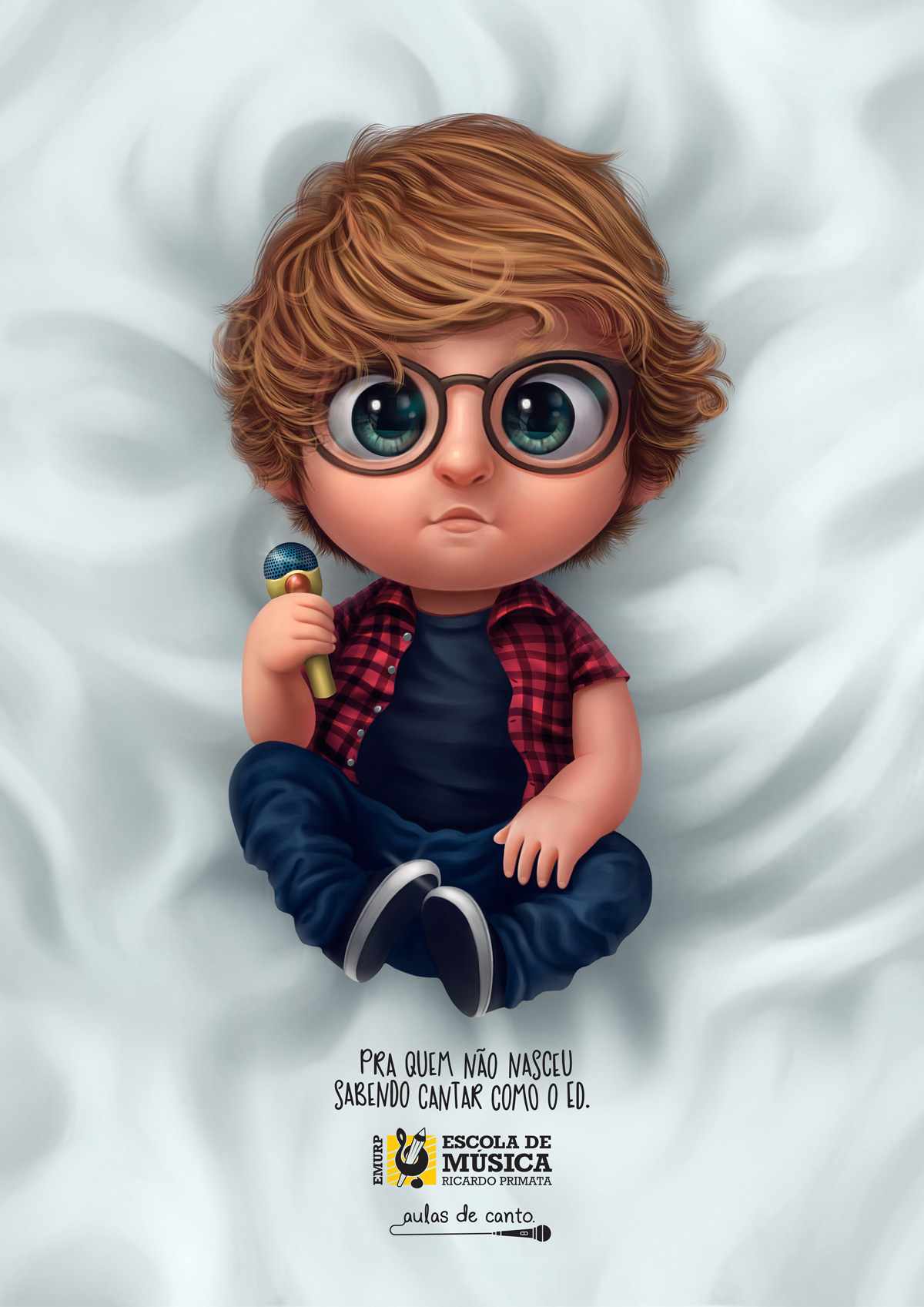 EMURP Music School Print Ad - Singing Lessons - Ed Sheeran 
