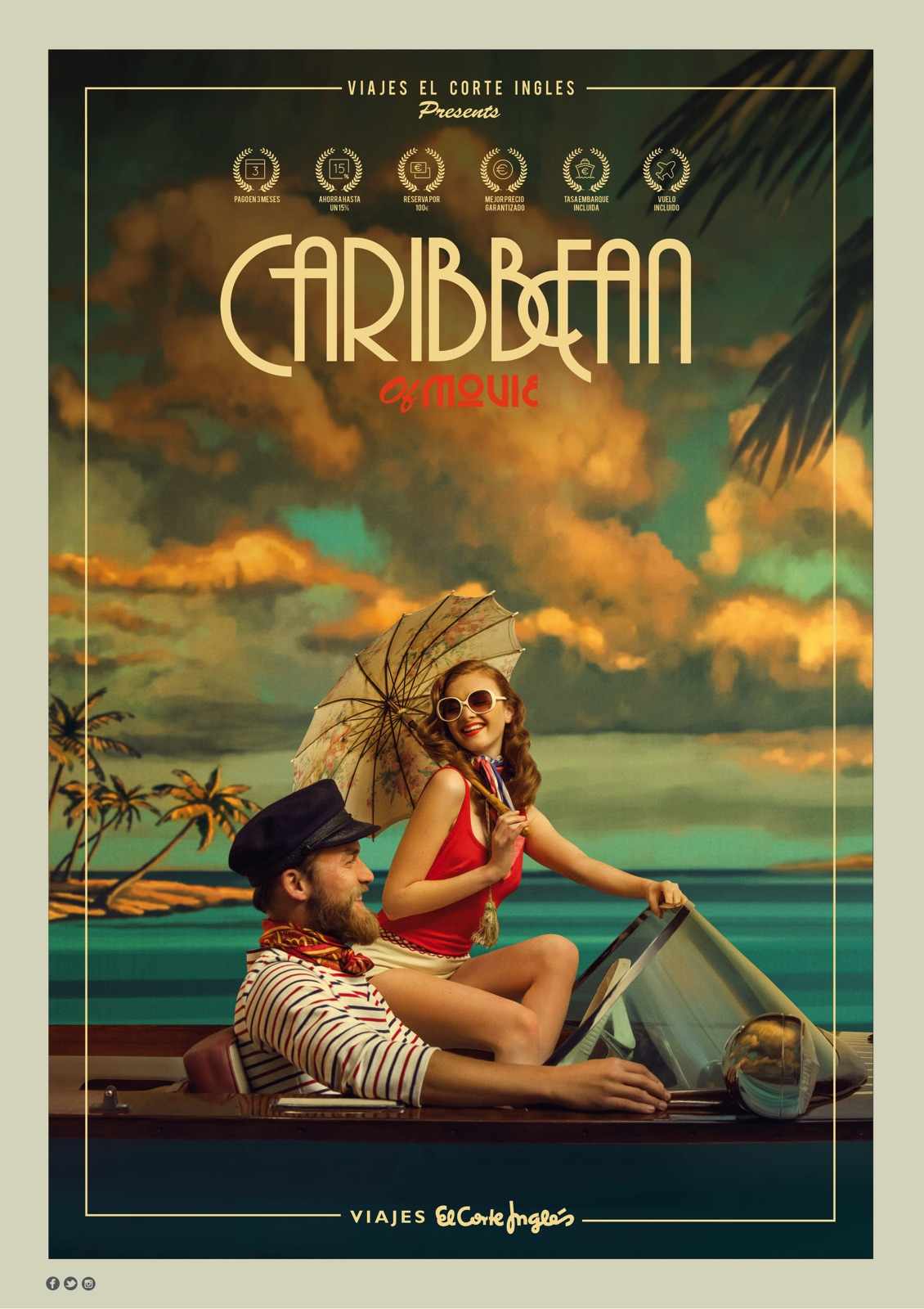 Viajes el Corte Ingles Print Ad - Caribbean of Movie