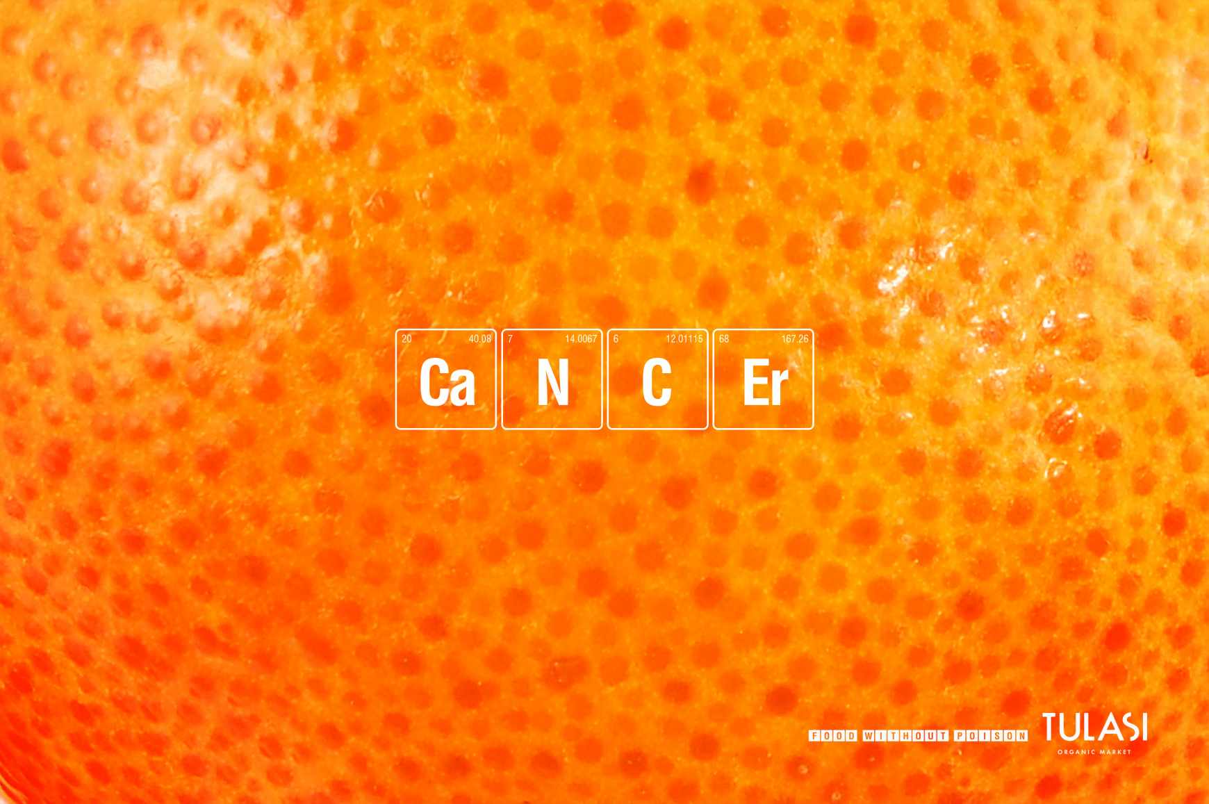 Tulasi Organic Market Print Ad - Orange 