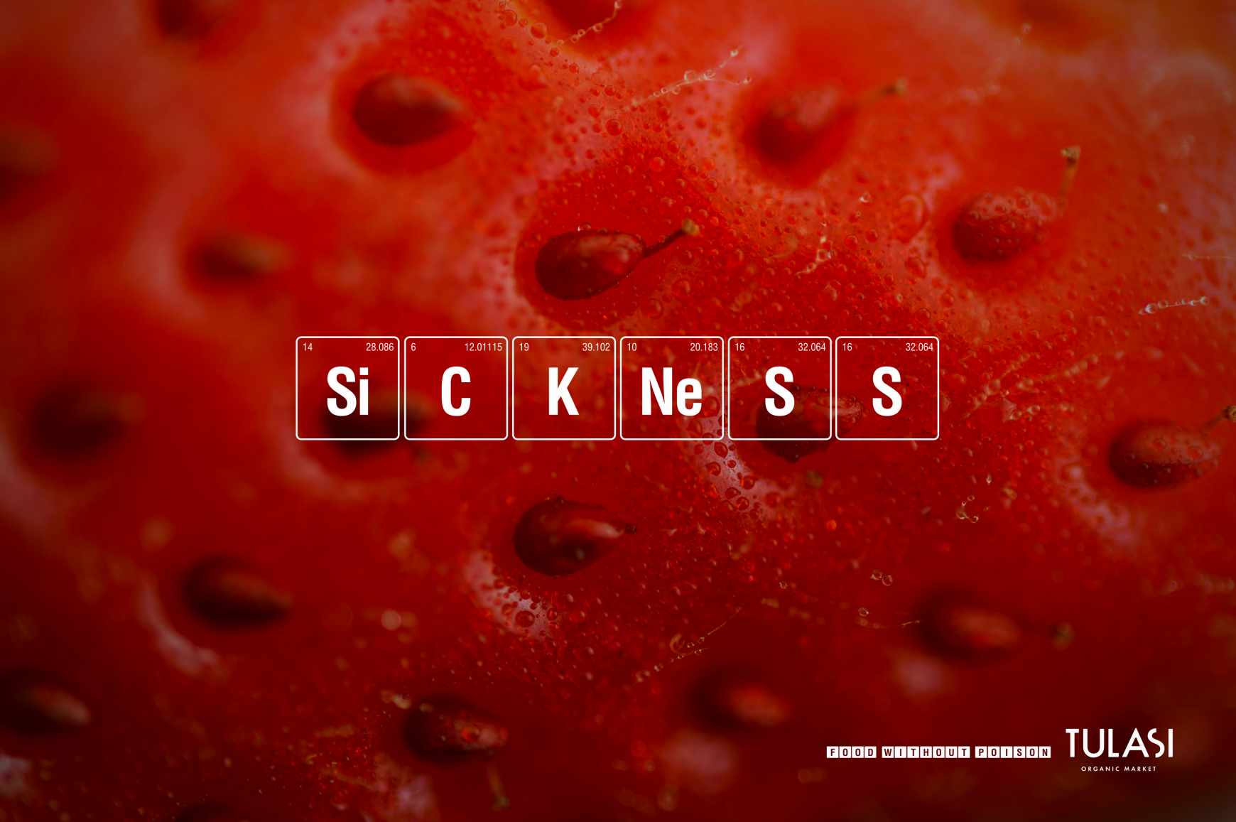 Tulasi Organic Market Print Ad - Strawberry