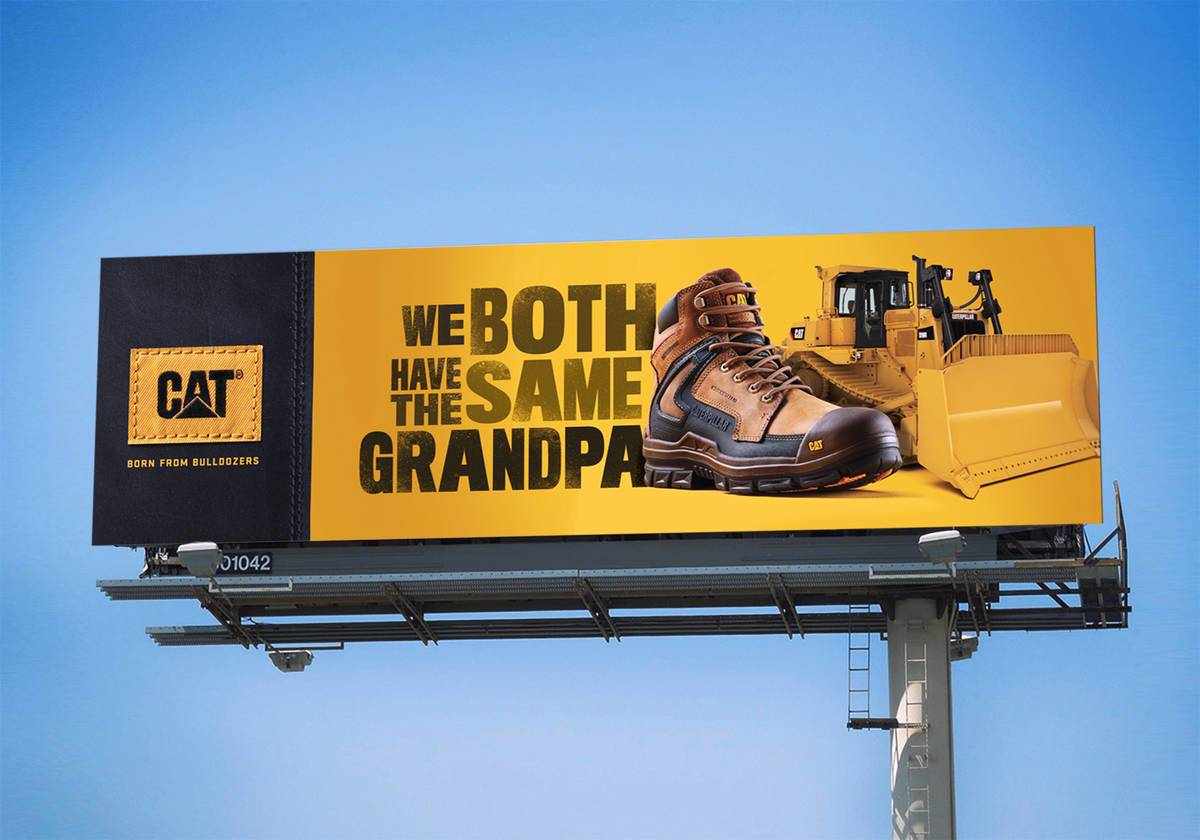 Cat Footwear Outdoor Ad - Same Grandpa
