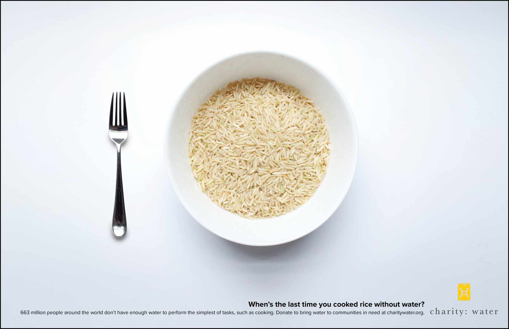 Charity: water Print Ad - Rice