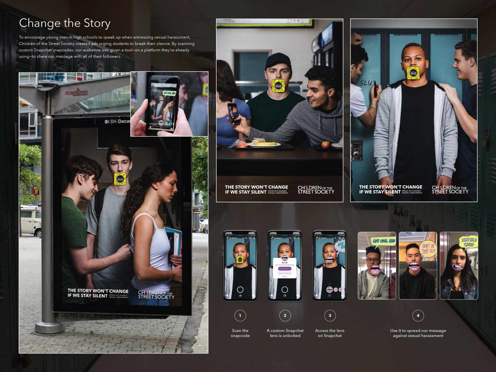 Children of the Streets Society Outdoor Ad - Change the Story - OOH