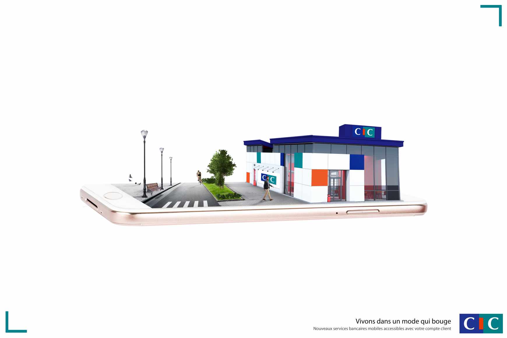 CIC Bank Print Ad - Services Bancaire Online