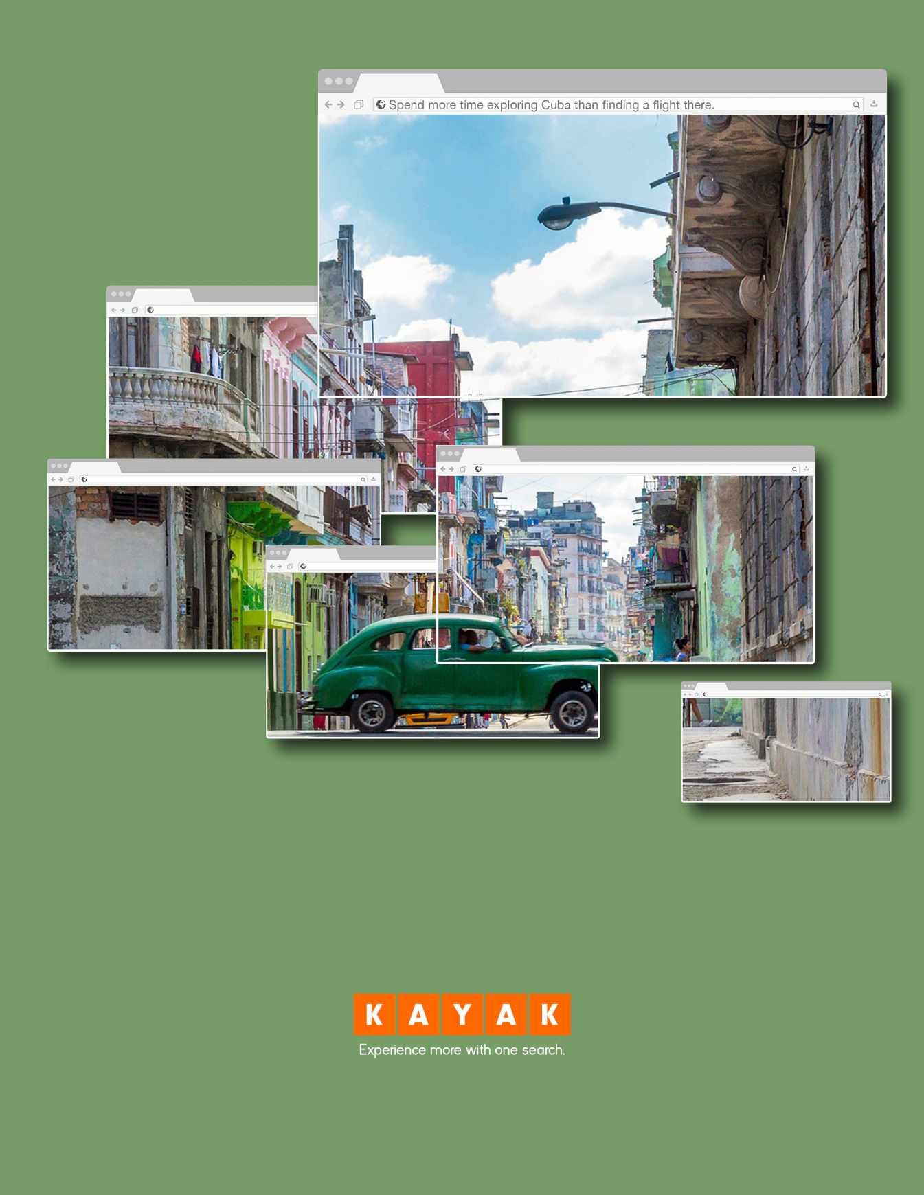 Kayak Print Ad - Cuba