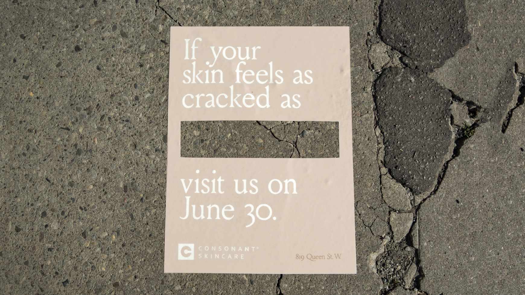 Consonant Skincare Outdoor Ad - Reskinning