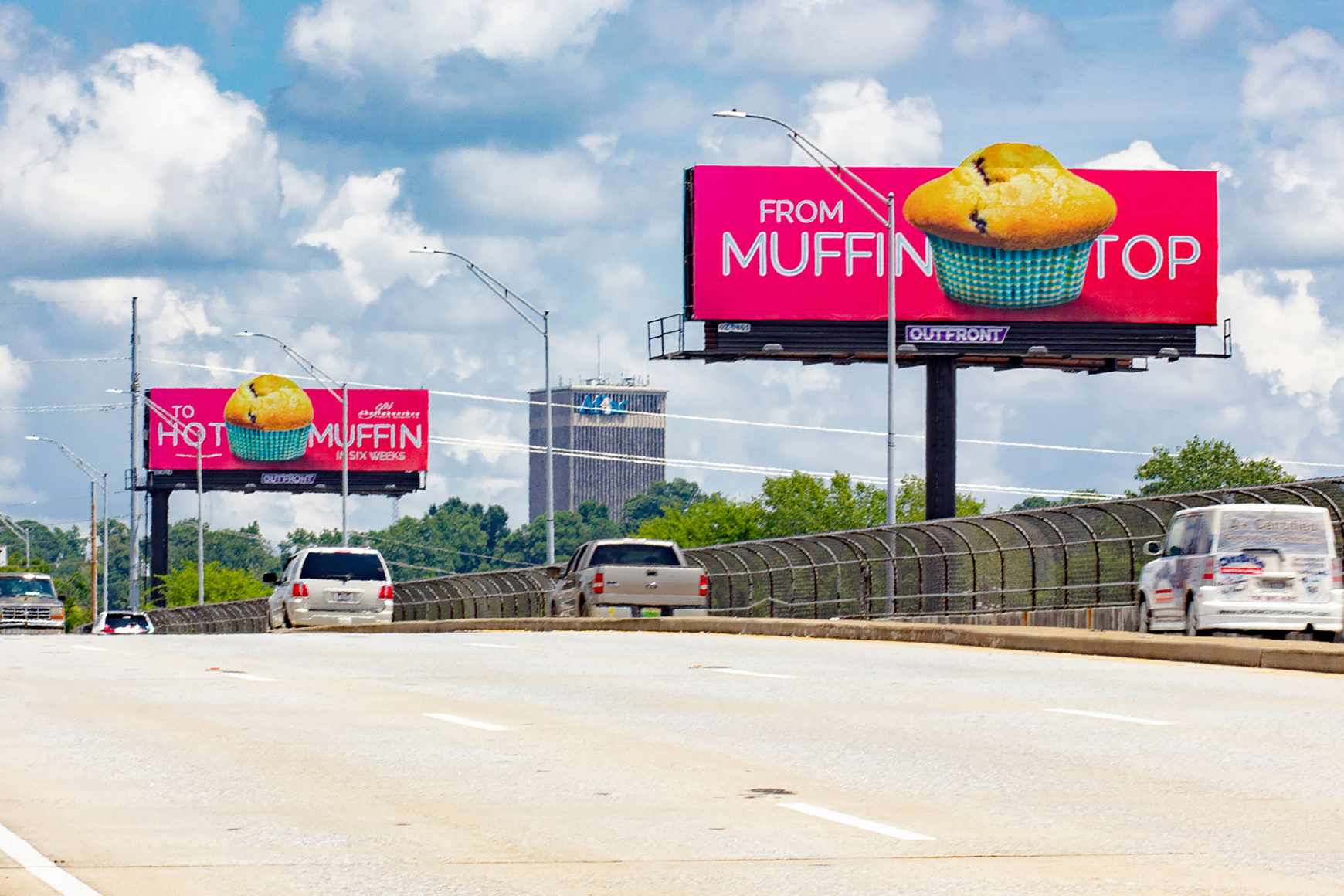 Chattahoochee Plastic Surgery Outdoor Ad - Muffin Top to Hot Muffin