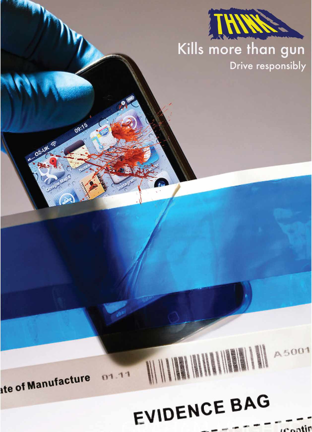 Think! Print Ad - Crime Weapon, 1 